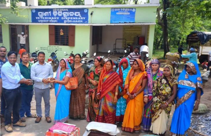 ଧରାକୋଟ କୁକୁଡ଼ା ପାଳନ ମାଧ୍ୟମରେ ସ୍ବୟଂ ସହାୟକ ଗୋଷ୍ଠୀ ଙ୍କୁ ଜିବିକା ପ୍ରଦାନ